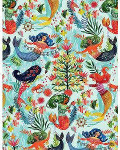 Fantastical Holiday: Mermaids in Sweaters  -- Dear Stella Designs stella-dmb2228 multi