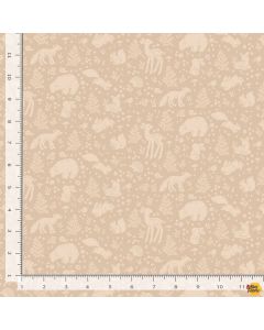 Little Forest: The Forest Toile Angora -- Dear Stella Fabrics stella-dns2306 angora