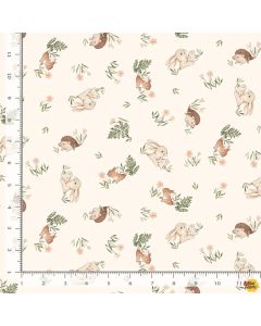 Little Forest: Burrows Cream -- Dear Stella Fabrics stella-dns2309 cream - 2 yards 6" + FQ remaining