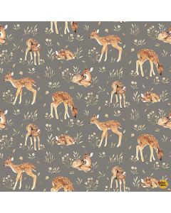 Count on Me: Oh Deer - Dear Stella Fabric DNS3315 pewter