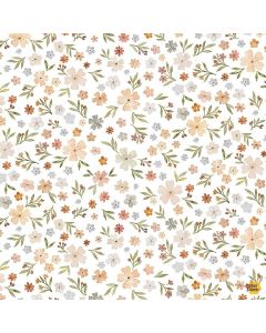 Count on Me: Floral Dream - Dear Stella Fabric DNS3316 white