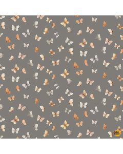 Count on Me: Flutter Butterflies - Dear Stella Fabric DNS3317 pewter