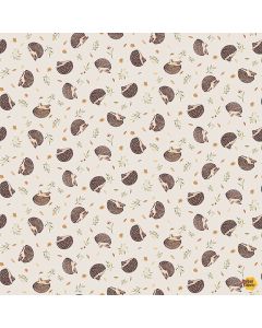 Count on Me: Prickly Hedgehogs - Dear Stella Fabric DNS3318 taupe