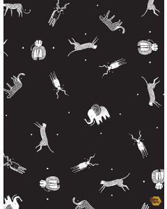ABC Menagerie: Tossed Animals - Dear Stella stella-wg1979 black