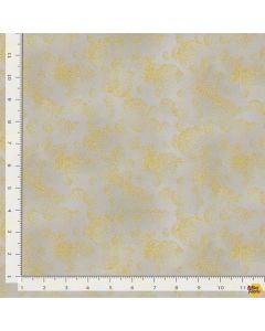 Metallic Dotted Circle: Grey Kyoto Garden -- Timeless Treasures Fabric texture-cm8816 grey