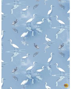 Ocean Blue: Hopkins Lagoon -- Timeless Treasures Fabrics Thomas-cd1304 blue