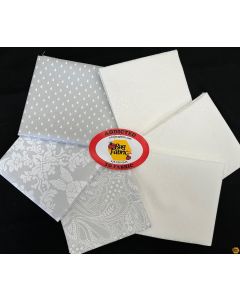True Colors 2025 by Tula Pink: Ghost FQ Bundle (6 FQ's) - FreeSpirit Fabrics Ghostbundle6 
