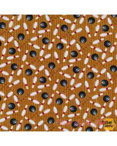 Mini: Sport Bowling Tan - Timeless Treasures mini-c1893 tan