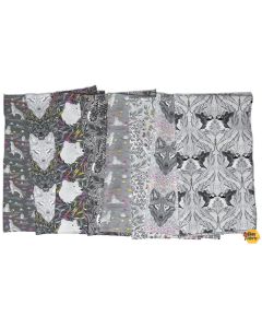 Graywork by Tula Pink: Half Yard Bundle (8 Half Yards) -- FreeSpirit Fabrics grayworkhalf 