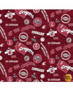 NCAA: Washington State University WSU Cougar Icons - Sykel WAST-1208