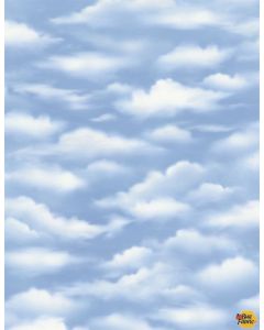 A New Adventure: Sky Dark Blue -- Wilmington Prints 10143-441 - 2 yards 3" remaining