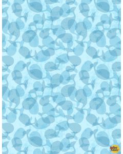 Whaley Loved: Tonal Whales Blue -- Wilmington Prints 17058-444