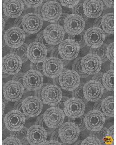 Circle Burst Charcoal 108" Wide Back -- Wilmington Prints 3030-2122-910