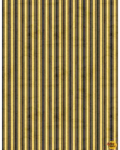 Sundance Meadow: Stripe Black/Yellow -- Wilmington Prints 33853-958 - 32" + 16" + FQ remaining