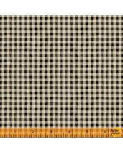 Certified Delicious: Mini Gingham Black - Windham Fabrics 52444-3