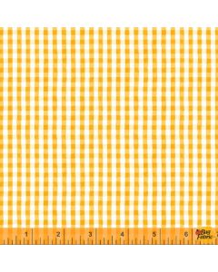Certified Delicious: Mini Gingham Yellow - Windham Fabrics 52444-6