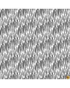 Ticket to the Zoo: Broken Stripe White -- Clothworks Fabrics y3532-1