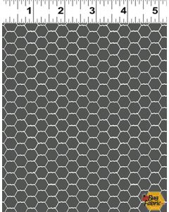 Cluck Cluck Bloom: Chicken Wire Dark Taupe -- Clothworks y3795-63