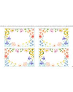 Spring Has Sprung: Placemat Panel (2/3 yard) -- Clothworks y4008-1
