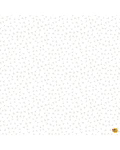 Guess How Much I Love You 2024: Dandelions White -- Clothworks Textiles y4251-1