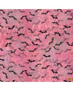 Faboolous: Bats Raspberry -- Clothworks y4483-74