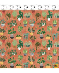 Homebodies: Plants Rust -- Clothworks y4668-71 