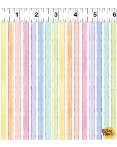 Spring Cheer: Stripe Multi Color -- Clothworks y4693-55