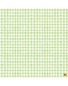 Spring Cheer: Gingham Olive -- Clothworks y4696-24 