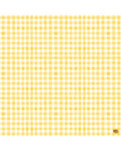 Spring Cheer: Gingham Yellow -- Clothworks y4696-9