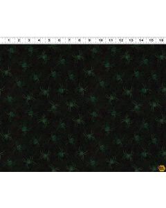 Emerald Hollow: Spiders Emerald -- Clothworks y4834-107 