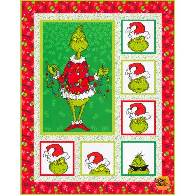 Dr Seuss How The Grinch Stole Christmas Grinch Mischief Quilt Kit Dr seuss how the grinch stole christmas grinch mischief quilt kit