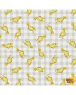 A Beautiful Day: Baby Chicks Allover Beige - Henry Glass Fabrics 1095-44