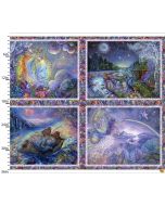Astral Voyage: Celestial Panel Multi (1 yard) -- 3 Wishes Fabrics 20189 multi