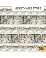Gray Wolf: Gray Wolf Border Stripe -- Northcott Fabrics 24349-94