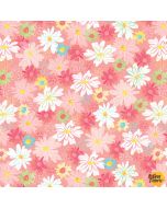 I'm All Ears: Floral Coral - Blank Quilting 2457-83 coral