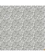 Baby Safari: Zebra Print White/Black -- Northcott Fabrics 24677-10 