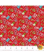 Extreme Santa: Ho Ho Red -- Northcott Fabrics 25441-24