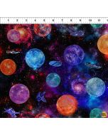 Sci Fi: Solar System Planets -- In The Beginning Fabric 3sci-1