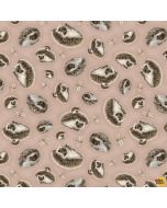Little Ones: Tossed Hedgehogs -- Henry Glass Fabrics 449-33 beige