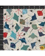 True Blue Sea: Sea Ray -- Stof Fabrics 4502-026 sand