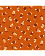 Spooky Night Damask Candy Corn Orange -- Studio E 5721-33 orange