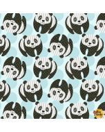 At the Zoo: Tossed Panda Bear -- Studio E Fabrics 6602-79 multi