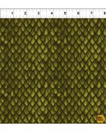 Dragons - The Ancients: Scales Green -- In The Beginning Fabrics 6drg-3 