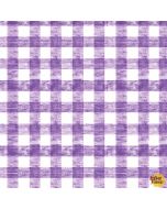 The Very Hungry Caterpillar Picnic: Purple Gingham - Andover Fabrics A-180-p