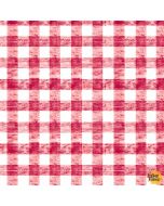 The Very Hungry Caterpillar Picnic: Red Gingham - Andover Fabrics A-180-r