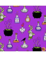 Hocus Pocus: Halloween Potions Ultraviolet -- Andover Fabrics a-210-p