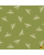 French Bee: Olivette Bees -- Andover Fabrics a-9084-g4