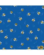 Bumble Bee: Blue -- Andover Fabrics a-9715-b