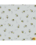 Bumble Bee: Light Gray -- Andover Fabrics a-9715-c1