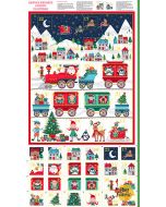 Santa Express: Advent Calendar (2/3 yard) -- Makower UK tp-2387-1